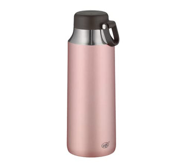 alfi CITY TEA BOTTLE 900ml, rose, stainless steel thermos flask with carrying strap, robust, leak-proof thermos flask, tea bottle, large opening, keeps hot for 12 hours, absolutely leak-proof, dishwasher-safe on sale